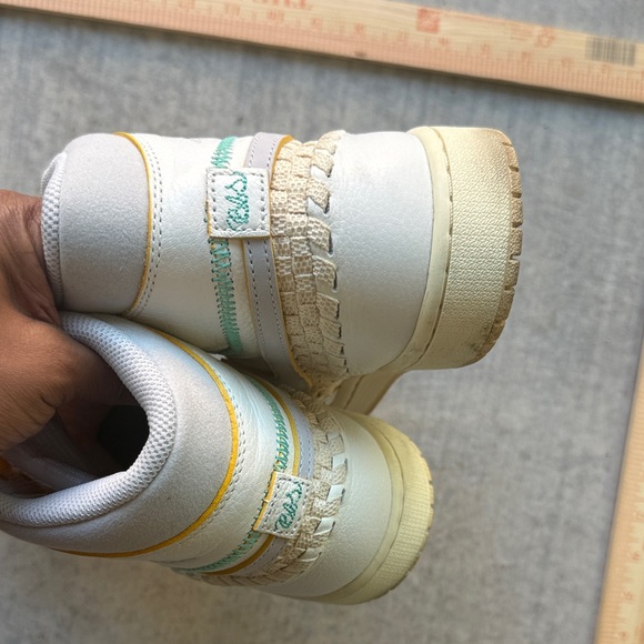 Nike Air Jordan union LA x bephies beauty supply High-Top Sneakers yellow white - Picture 10 of 15